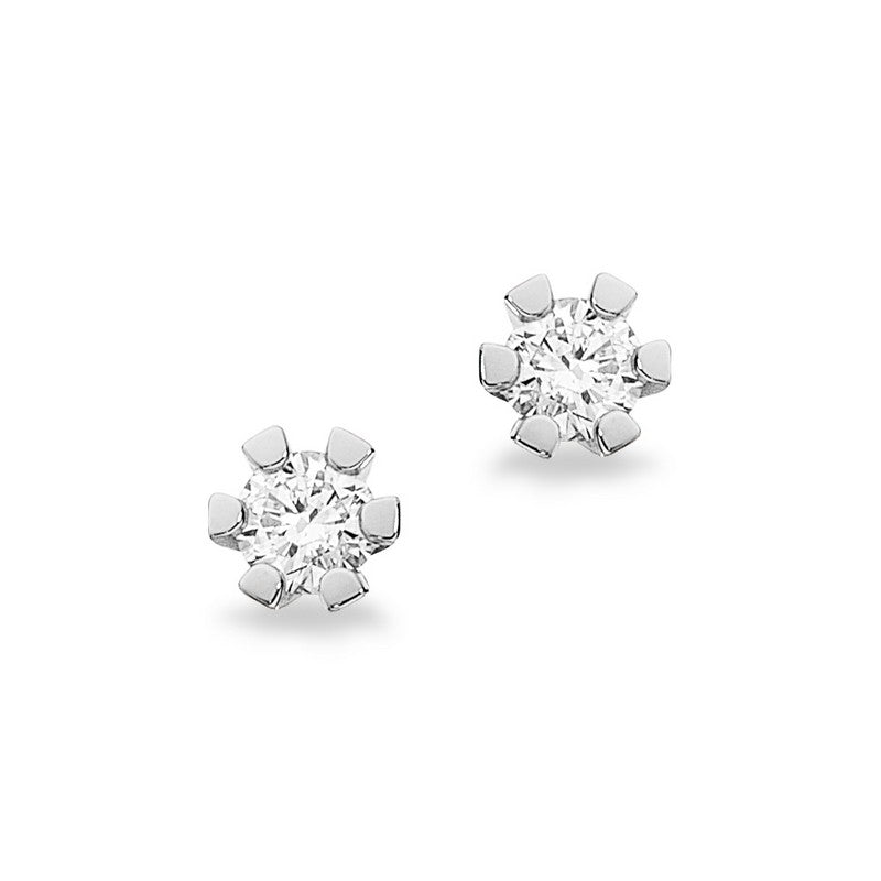 Vida ørestikker fra Scrouples i 14 kt hvidguld med diamanter 0,06–0,50 ct.